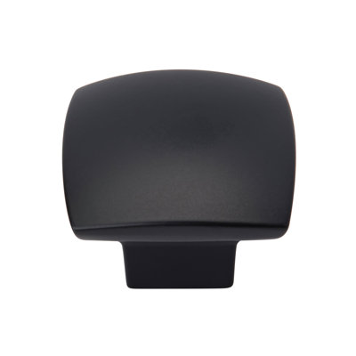 Sunset 1-9/16 inch (40mm) Length Matte Black Cabinet Knob - 25 Pack