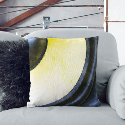 Yellow Speaker Square Throw Cushion