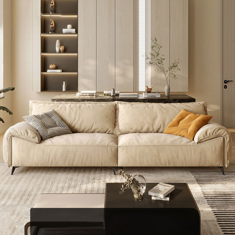 Coussin modulaire 100% polyester kaki clair, 3, H 35,04 po x l 102,36 po x P 43,31 po