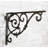 Pack Of 2 Vintage Classic Rust Wrought Iron Victorian Scroll Wall Hooks