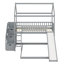 Lit superposé de style maison avec glissade-126665744