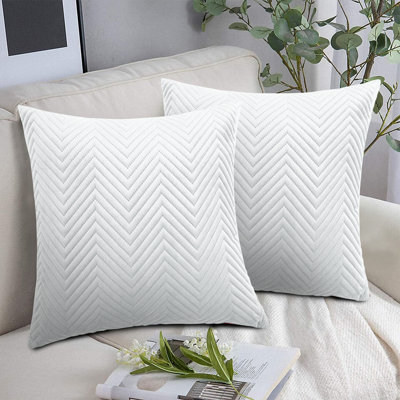 Embossed Velvet Cushion Cover (Pack of 2)