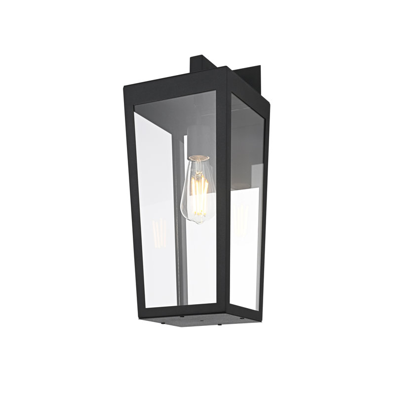 Messner Outdoor Wall Sconce in Black
