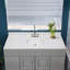 Plateau de meuble-lavabo en marbre de culture 49 po avec dosseret, ensemble amélioré-2098794175
