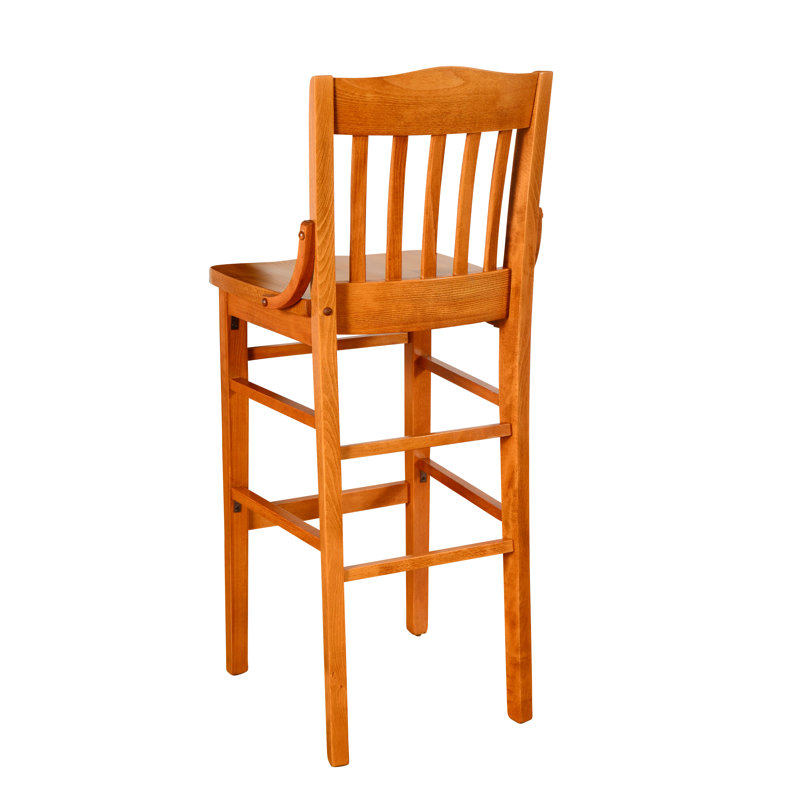 Kershaw Solid Wood Counter Stool, Walnut, Counter Stool (24" Seat Height)
