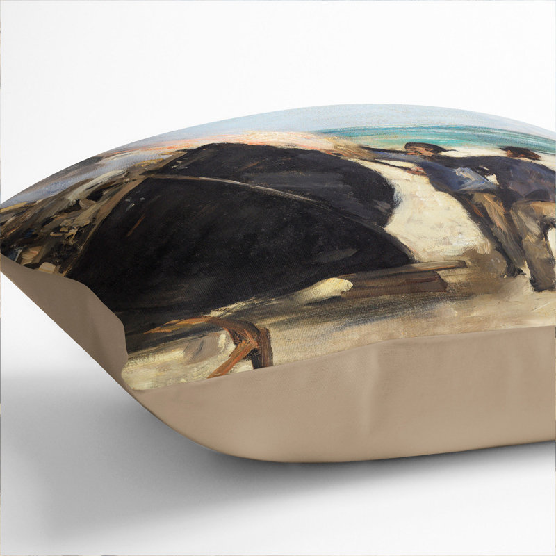 Square Cushion, 40cm H x 40cm W x 15cm D, Stone
