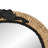 Amunet Wide Arch Rattan Frame Wood Wall Mirror