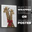Girafes et nœuds - impression sur toile seulement - non encadrée-369091569