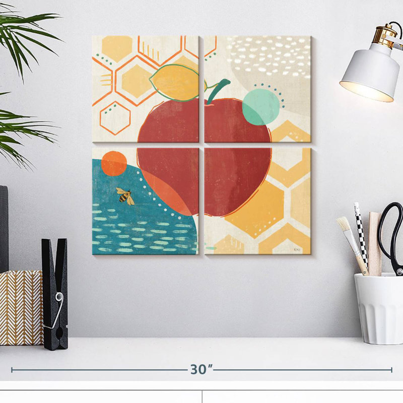 Yarlin Fruit Frenzy V, 18" H x 18" W