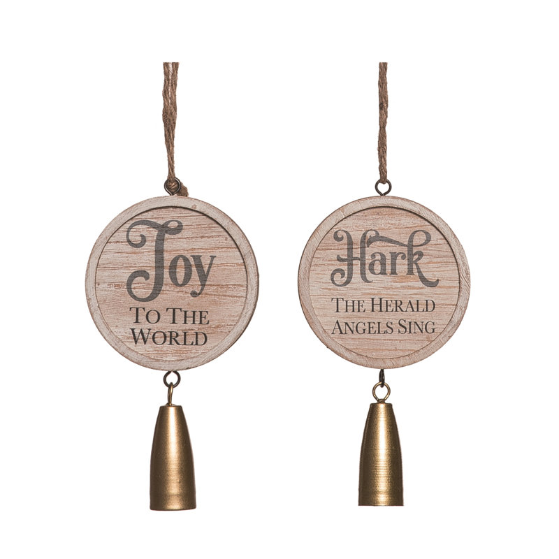  Ensemble de 2 décorations de Noël en MDF Hark & Joy