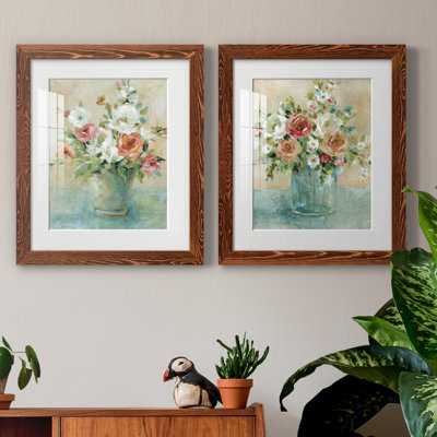 Sun Drenched Bouquet - Ensemble de 2 reproductions d'art