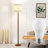Solid Wood Traditional Floor Lamp With Beaded Column,  Include 3-color Bulb-334840661