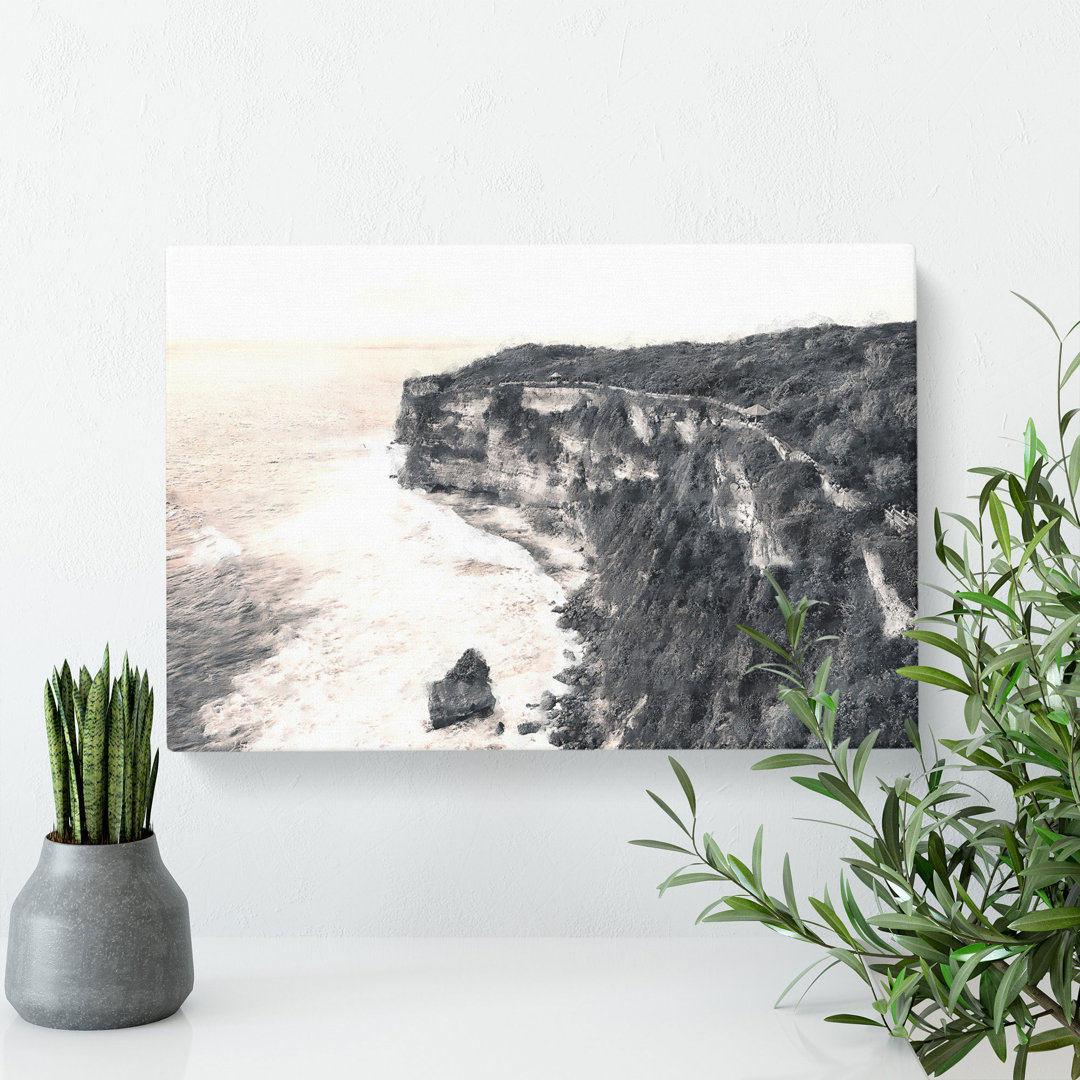 Uluwatu Temple In Bali Indonesia - Wrapped Canvas