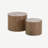 Wood Round coffee table Set-691686733