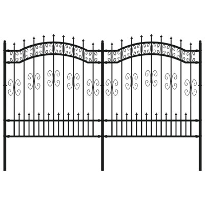 Ciclali Black Metal Fence Panels