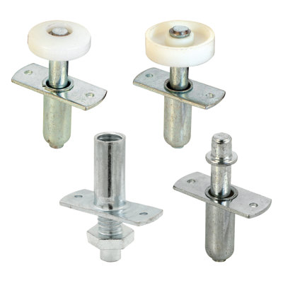Prime-Line Bi-Fold Door Hardware Repair Kit, Includes 2 Plastic Roller Top Guides, 1 Top Pivot and 1 Bottom Pivot (Assortment Pack)