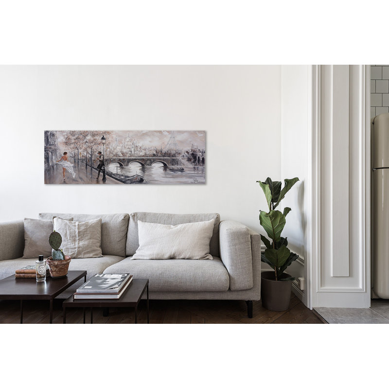 Breathless, Paris Flair by Isabella Karolewicz - Wrapped Canvas Panoramic Painting, 38 cm H x 114 cm W