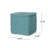 Hansolo Yarn Square Pouf, Teal