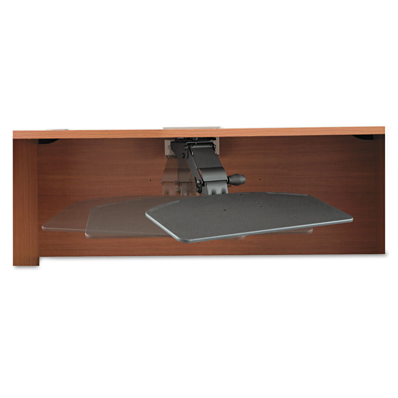 Adjustable Black Ergonomic Articulating Keyboard Tray
