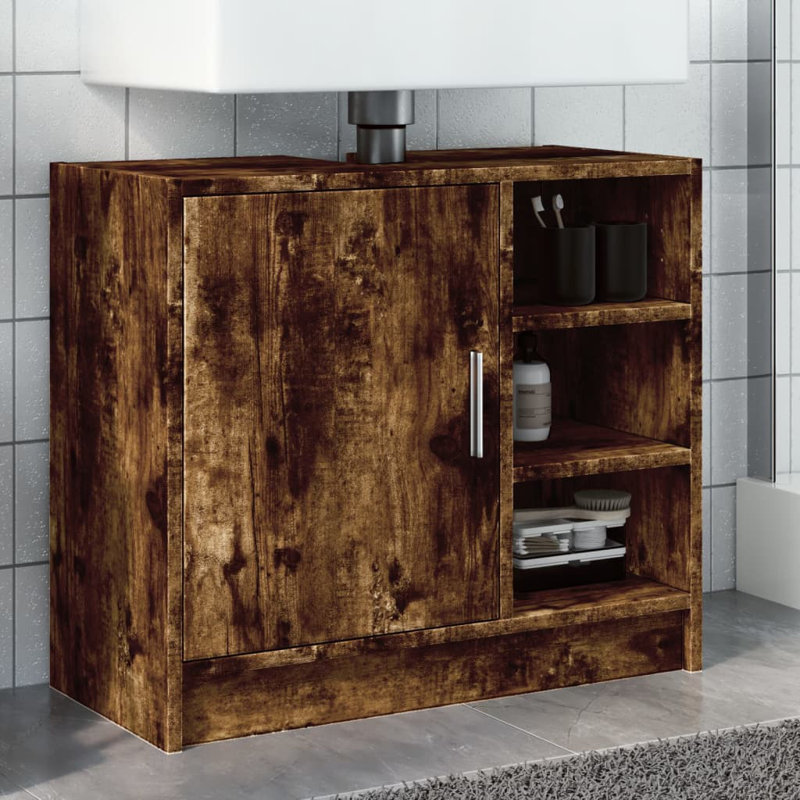 Brayah Under Sink Cabinet, Smoked oak