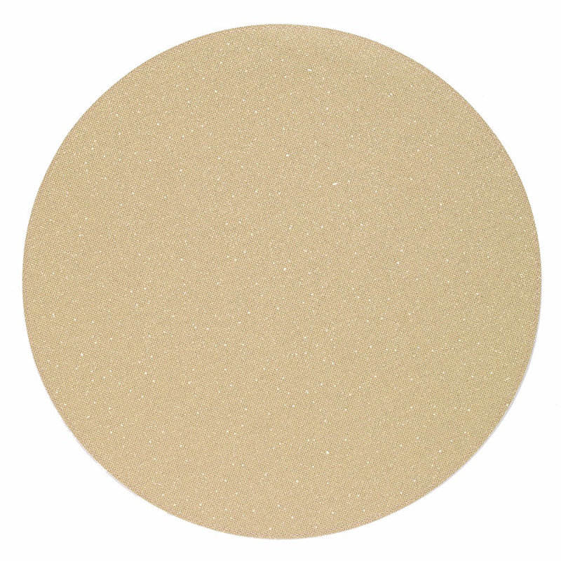Gem Vinyl Round Placemats, Gold