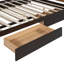 Wooden Storage Platform Bed With Drawers Aad Trundle-114195807