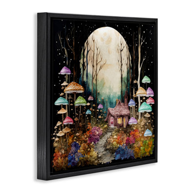 «Quirky Mushroom Forest», art mural sur toile flottante par Sasha