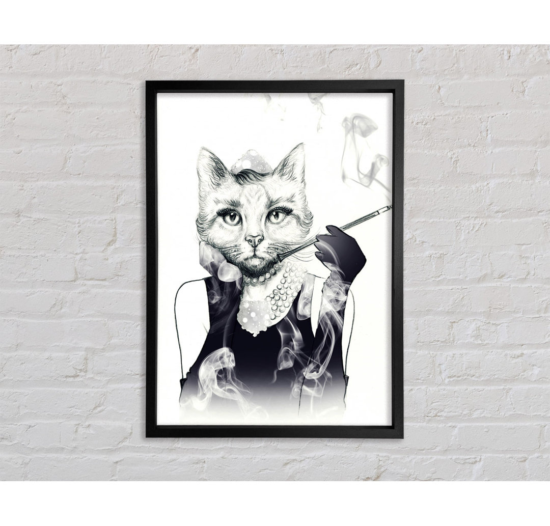 Audrey Hepburn Katze - Druck