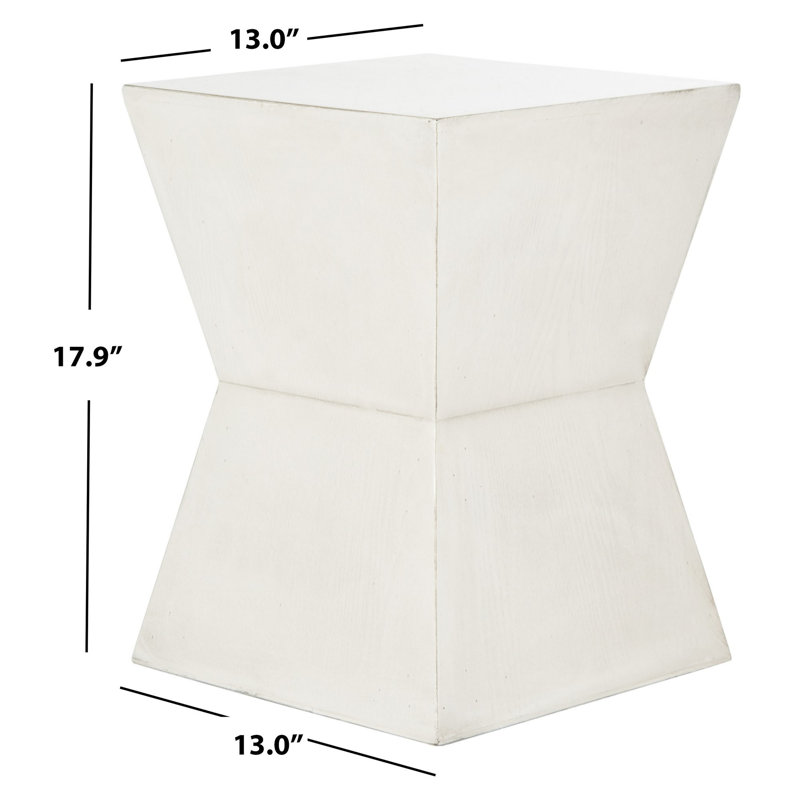 Table de bout cylindrique Hatherleigh, Blanc