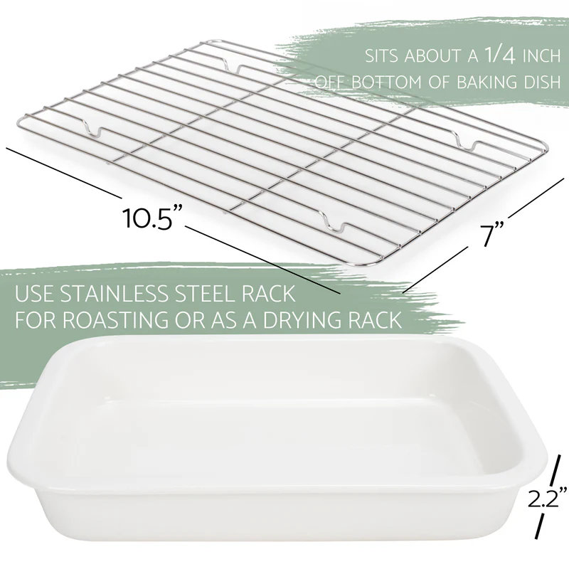 Plat de cuisson blanc 304, Blanc