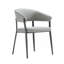 Chaise de salle à manger gris pierre-751223676