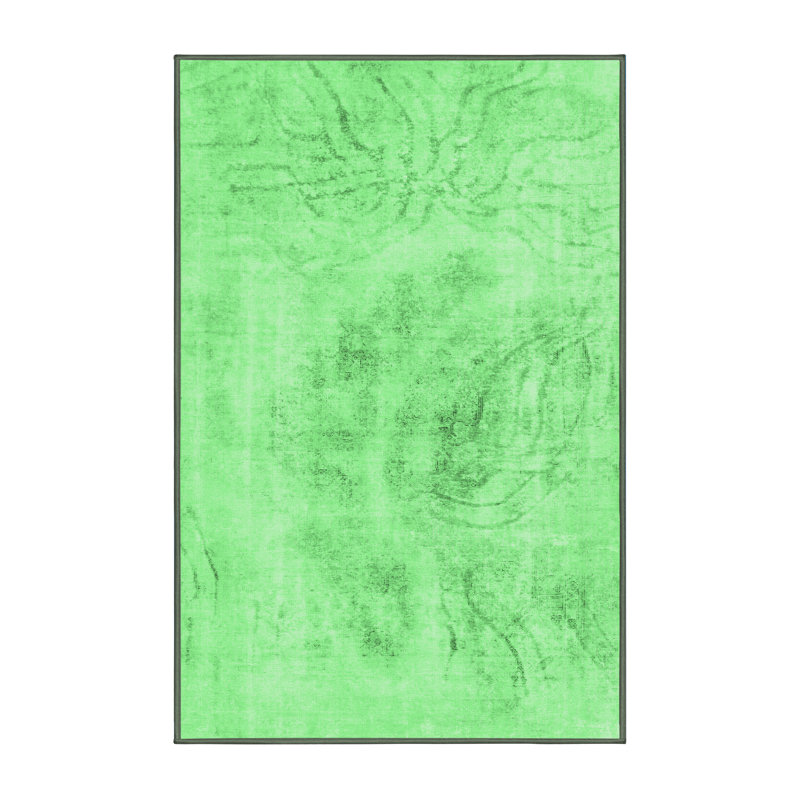 Washable Abstract Indoor Rug, Rectangle 2' x 3'