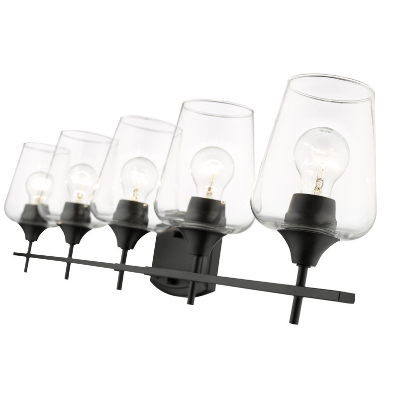 Dahlya 5 - Light Dimmable Vanity Light, Matte Black