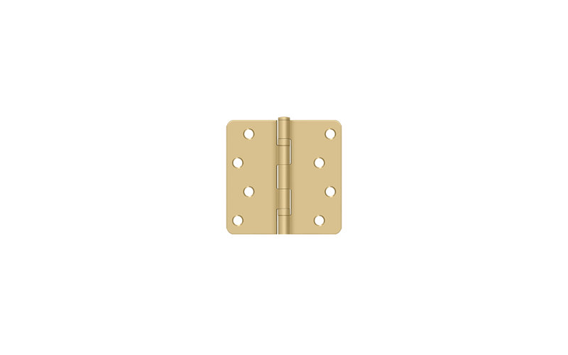 Steel Hinge, Brushed Brass