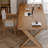 Nut-brown+Black Rectangular Solid Wood+Iron desk-1680361192