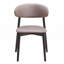 Chaise d'appoint rembourrée grise et noire (ensemble de 2)