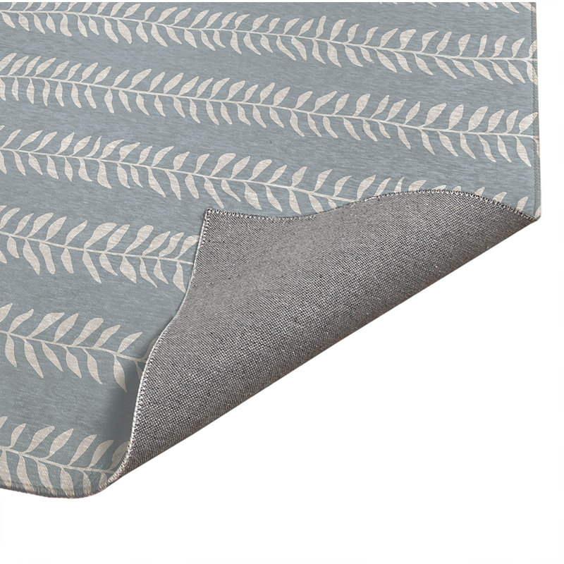 Paillasson Mystic Ivy Peach, Slate Blue, 48" W x 72" L