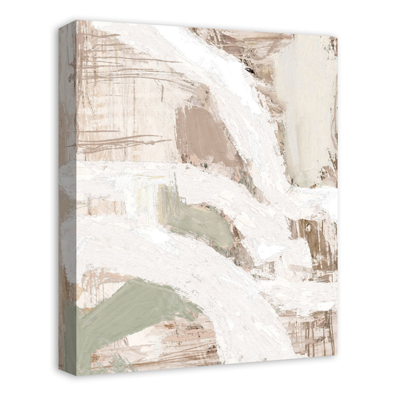 Neutral Abstract Texture Print On Canvas, 20" H x 16" W x 1.25" D
