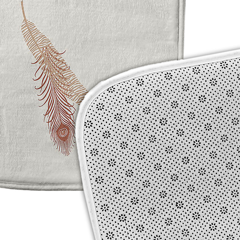 Tapis de bain GGG, L 17 po x L 24 po, Brun
