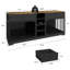 Meuble de rangement double 81,9 "pour 2 chiens avec 4 tiroirs-1680673250