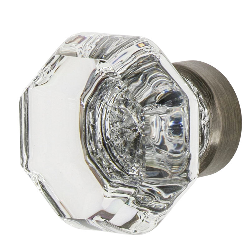 Waldorf 1.375" Length Geometric Knob, Antique Pewter