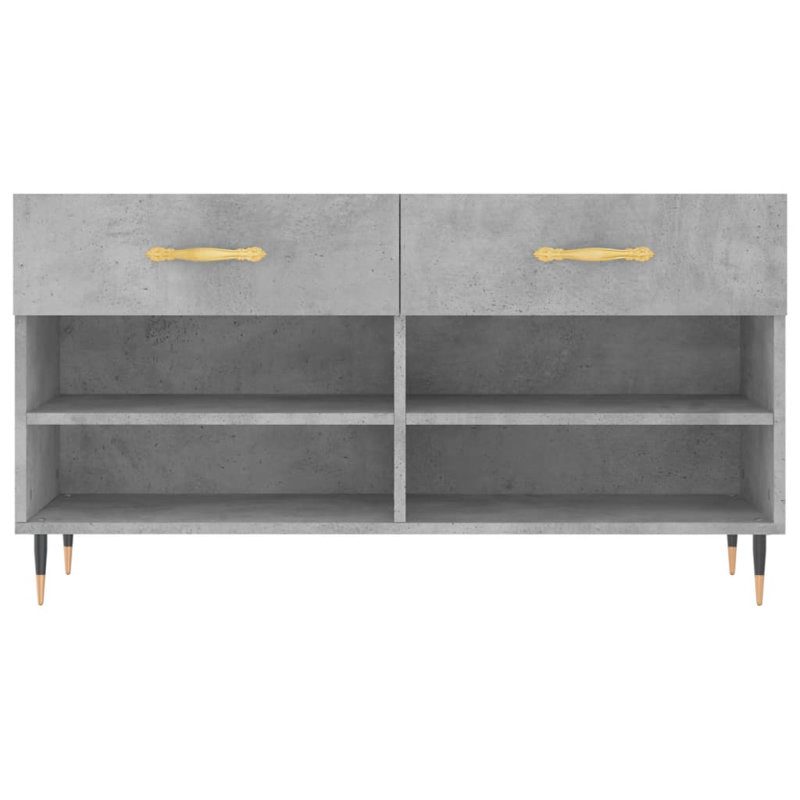 Mikesh Upholstered Bench, Concrete Grey