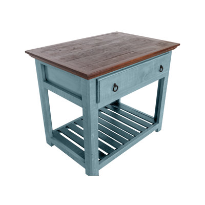 Civona Solid Wood Kitchen Island