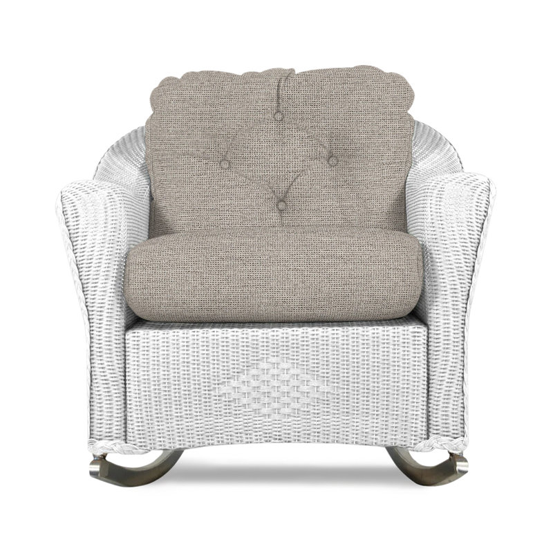 Reflections Outdoor Rocker Chair, Demo Stone, White