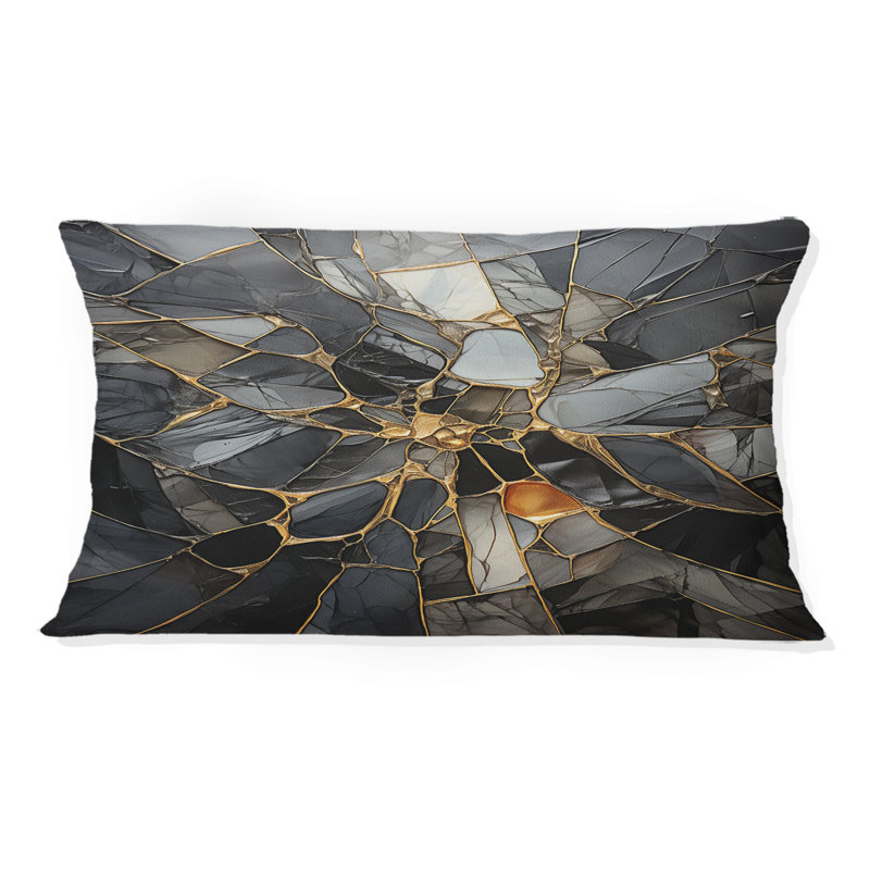 Coussin décoratif géométrique à motif géométrique abstrait géométrique