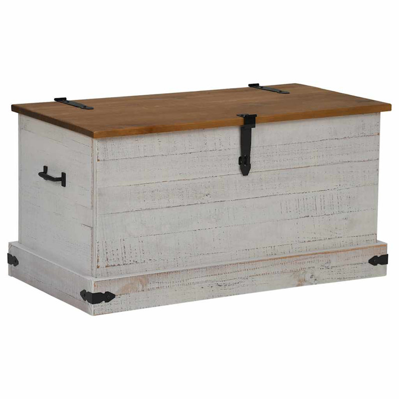 Camp Trunk / Footlocker, Natural/White