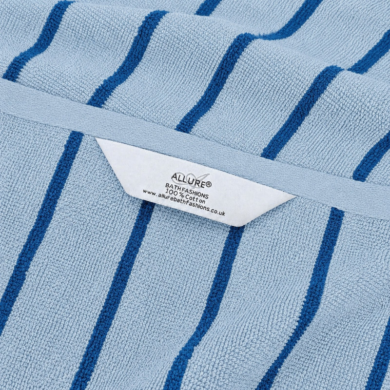 100% Cotton Midweight Bath Towel, Blue
