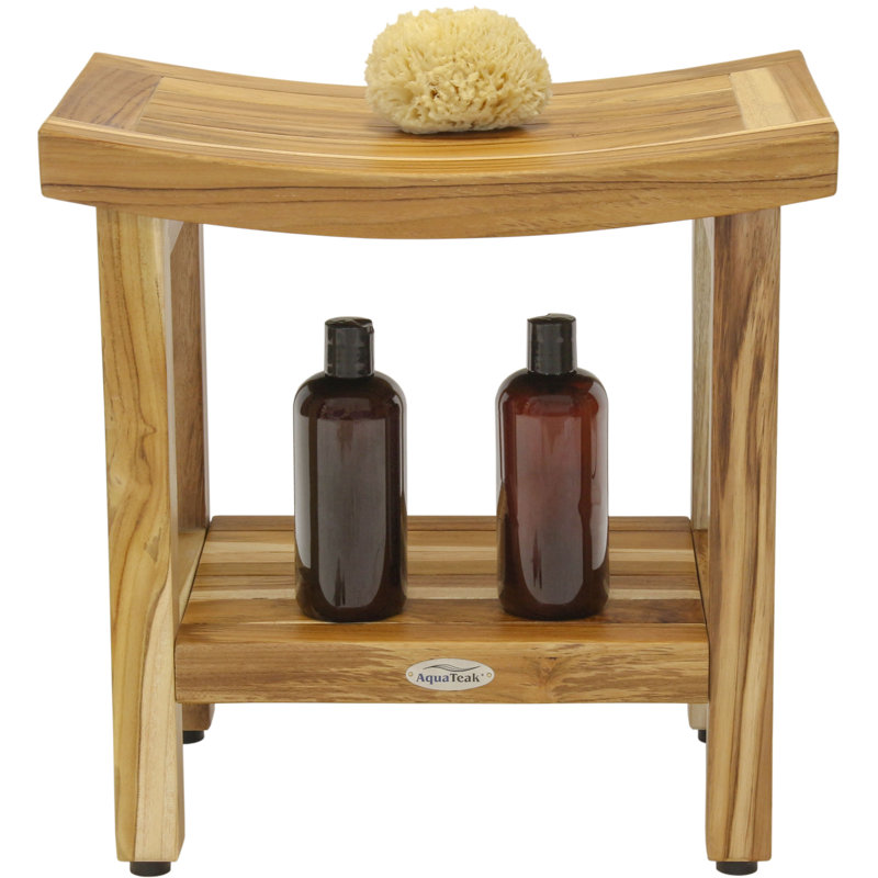 Sumba Shield Teak Shower Bench