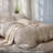 Bedsure 100% Washed Cotton Duvet Cover Full Set -  Minimalist Cotton Beding Set For All Season（set of 3）-125402779-125402768