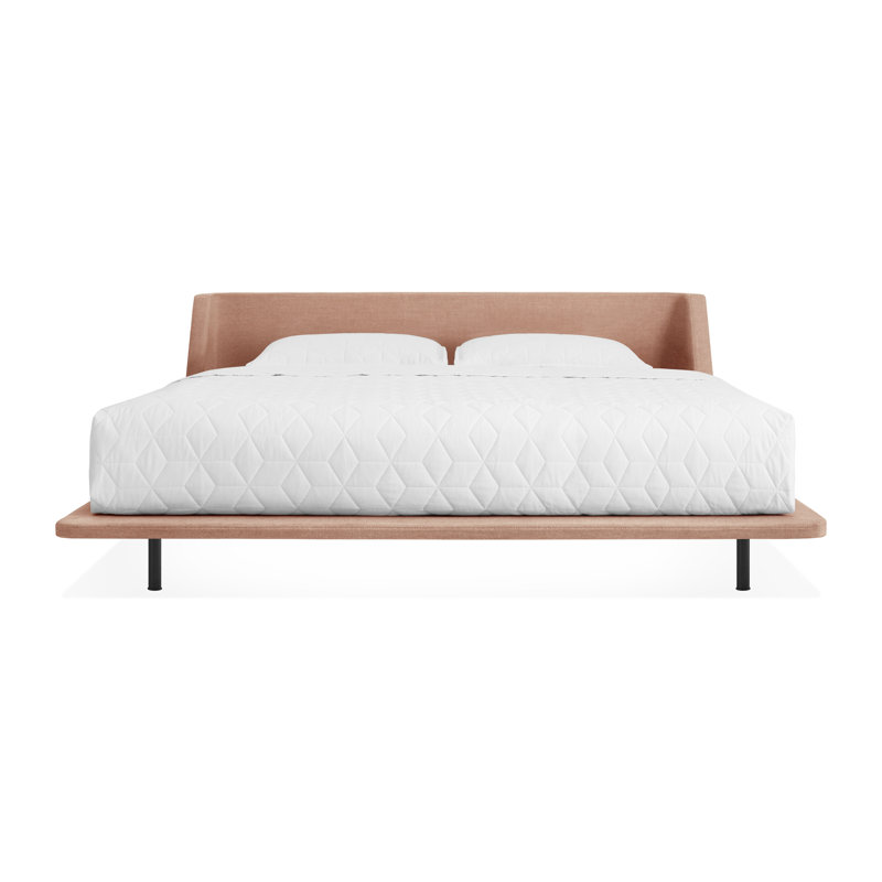 Nook Upholstered Bed, King, Edwards Navy Crossweave
